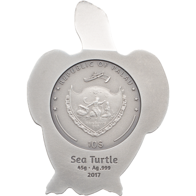 Palau - 2017 - 10 Dollars - Sea Turtle
