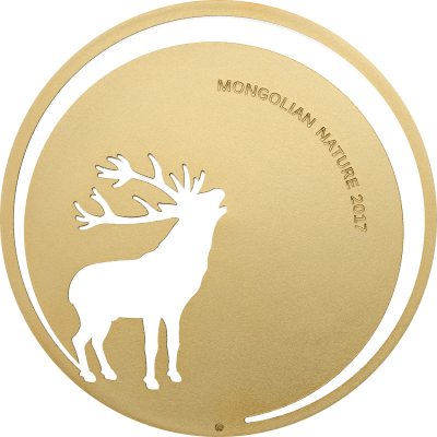 Mongolia - 2017 - 500 Togrog - Mongolian Nature Roaring Deer