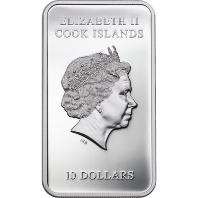 Cook Islands - 2017 - 10 Dollars - Statue of Liberty Bar
