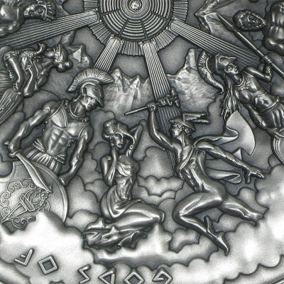 Cook Islands - 2016 - 25 Dollars - Gods of Olympus Kilo Silver Coin