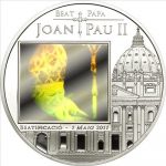 Andorra - 2011 - 5 Dinars - Beatification of John Paul II (PROOF)