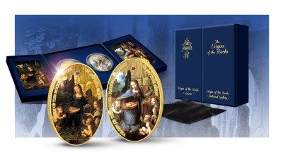 Ascension Island - 2014 - 2x2 Pounds - Jewels of Art VIRGIN OF THE ROCKS (PROOF)
