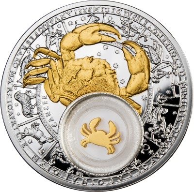 Belarus - 2013 - 20 Roubles - Zodiac Signs CANCER (PROOF)