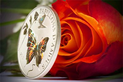 Cameroon - 2010 - 1000 Francs - Papillons d'Amour Butterfly of Love (PROOF)