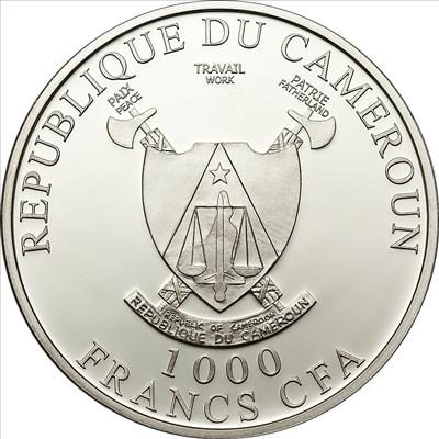 Cameroon - 2011 - 1000 Francs - L'Amour toujours Swans (PROOF)