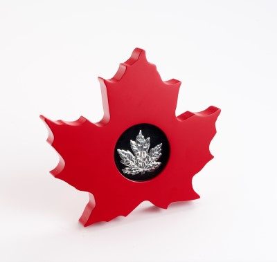 Canada - 2015 - 20 Dollars - Cut-out Silver Maple Leaf (PROOF)