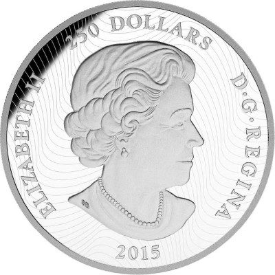 Canada - 2015 - 250 Dollars - Forever Maple Leaf Hologram Kilo (PROOF)