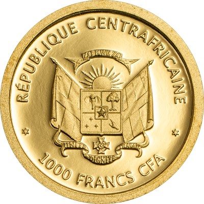 Central African Republic - 2013 - 1000 Francs - Piliocolobus Foai (PROOF)