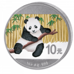 China - 2014 - 10 Yuan - Panda (coloured 1oz ag) (PROOF)