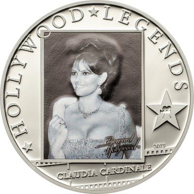 Cook Islands - 2013 - 5 dollars - Hollywood Legends - CLAUDIA CARDINALE (including box) (PROOF)