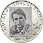 Cook Islands - 2013 - 5 dollars - Hollywood Legends GREGORY PECK (including box) (PROOF)