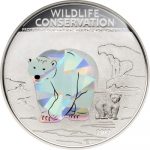 Cook Islands - 2013 - 1 dollars - Wildlife Conservation POLAR BEAR  (PROOF)