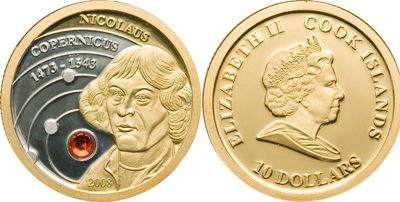 Cook Islands - 2008 - 10 Dollars - Nicolaus Copernicus (PROOF)