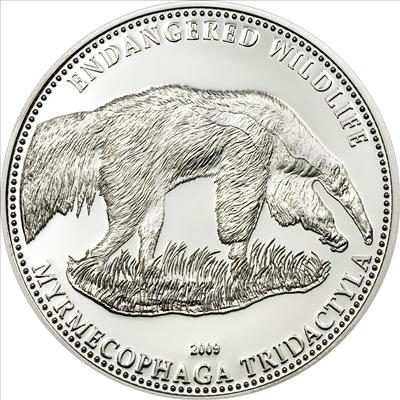 Cook Islands - 2009 - 5 Dollars - Giant Anteater (PROOF)