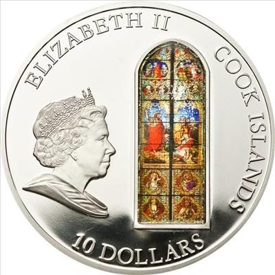 Cook Islands - 2010 - 10 Dollars - Windows of Heaven COLOGNE (PROOF)