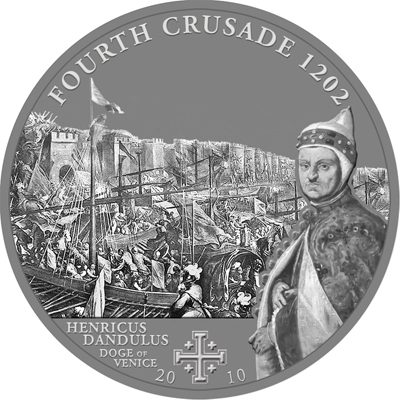 Cook Islands - 2010 - 5 Dollars - History of the Crusades 4nd Crusade DOGE DE VENICE (ANTIQUE)