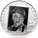 Cook Islands - 2010 - 5 Dollars - Hollywood Legends JOHN WAYNE (PROOF)