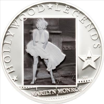 Cook Islands - 2011 - 5 Dollars - Hollywood Legends MARILYN MONROE (PROOF)