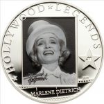Cook Islands - 2012 - 5 Dollars - Hollywood Legends MARLENE DIETRICH (incl box) (PROOF)