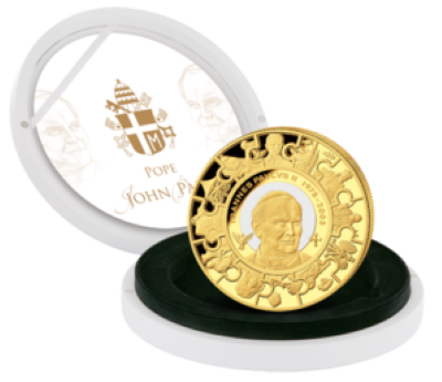 Cook Islands - 2014 - 200 Dollars - John Paul II Canonization 5 oz Gold (PROOF)