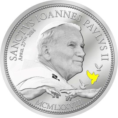 Cook Islands - 2014 - 2 Dollars - Religious People CANONIZATION OF JPII (including box) (PROOF)