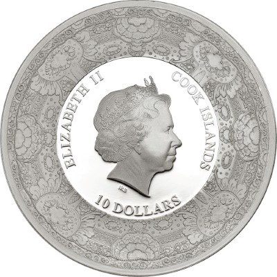 Cook Islands - 2015 - 10 Dollars - Royal Delft 125TH Ann. VINCENT VAN GOGH (including box) (PROOF)
