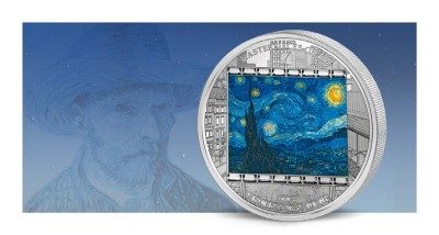 Cook Islands - 2015 - 20 Dollars - Masterpieces of Art VAN GOGH STARRY NIGHT (PROOF)