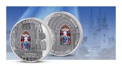 Cook Islands - 2015 - 10 Dollars - Windows of Heaven ZAGREB CATHEDRAL (PROOF)