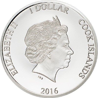 Cook Islands - 2016 - 1 Dollar - Happy 90th Birthday Queen Elizabeth II 2g (including box) (PROOF)