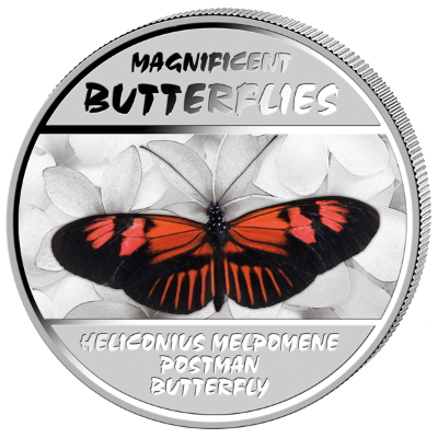 Congo - 2014 - 4 x 30 Francs - Magnificent Butterflies (PROOF)