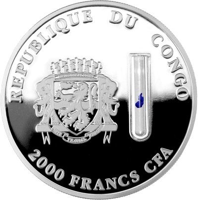 Congo - 2014 - 2000 Francs CFA - Elements of Life CHEETAH (PROOF)