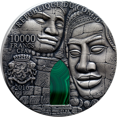 Congo - 2016 - 10.000 CFA Francs - Angkor Wat 1KG (ANTIQUE)