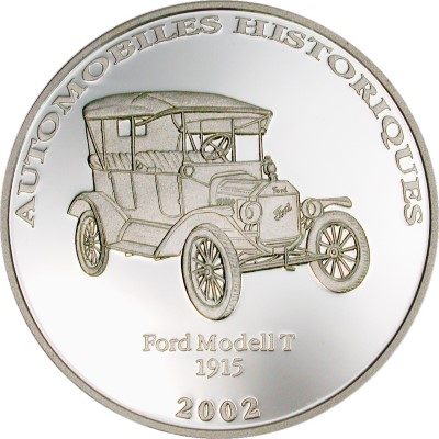 Congo - 2002 - 10 Francs - Ford Modell T 1915 (PROOF)