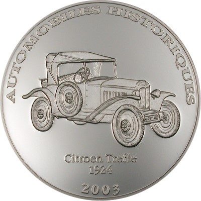 Congo - 2003 - 10 Francs - Citroen Trefle 1924 (PROOF)