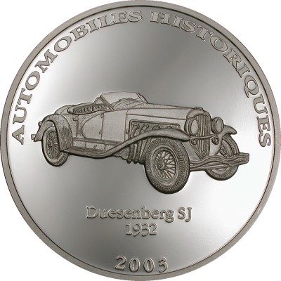 Congo - 2003 - 10 Francs - Duesenberg SJ 1932 (PROOF)