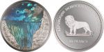 Congo - 2003 - 10 Francs - KMnew Victoria Waterfalls silver with hologram (PROOF)