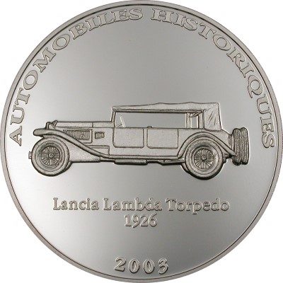 Congo - 2003 - 10 Francs - Lancia Lambda Torpedo 1926 (PROOF)