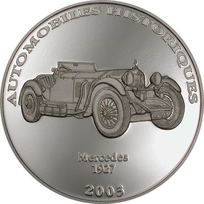 Congo - 2003 - 10 Francs - Mercedes 1927 (PROOF)