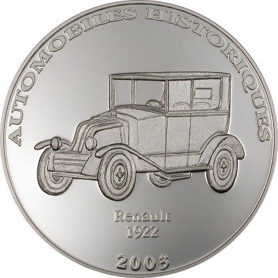 Congo - 2003 - 10 Francs - Renault 1922 (PROOF)