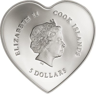 Cook Islands - 2014 - 5 dollars - Happy Valentine (incl box) (PROOF)