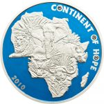 Ivory Coast - 2010 - 1000 Francs - Continent of Hope BIG FIVE (PROOF)
