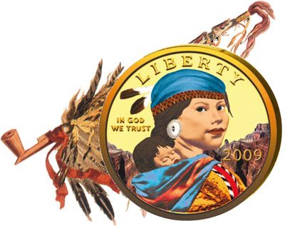 USA - 2009-2000 - 10x 1 Dollar - Sacagawea coloured SET (all years) (-)