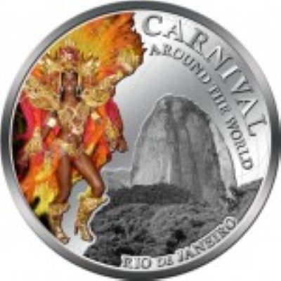 Fiji - 2012 - 1 Dollar - Carnival around the World RIO DE JANEIRO (PROOF)
