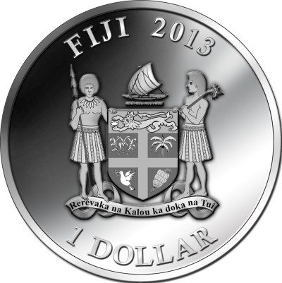 Fiji - 2013 - 1 Dollar - Circus THE TIGER TAMER (PROOF)