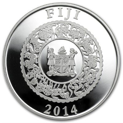 Fiji - 2014 - 10 Dollars - Lunar Year of the Horse (PROOF)