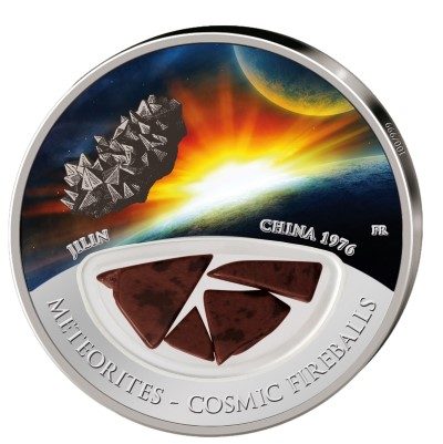 Fiji - 2012 - 10 dollar - Meteorites JILIN (PROOF)