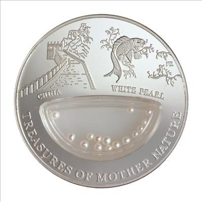 Fiji - 2012 - 1 dollar - Treasure World CHINA WHITE PEARL (PROOF)