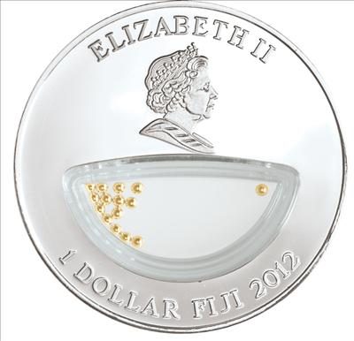 Fiji - 2012 - 1 dollar - Treasure World SOUTH AFRICA GOLD (PROOF)