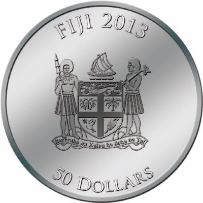 Fiji - 2013 - 50 dollars - Egyptian Jewels ECHNATON (PROOF)