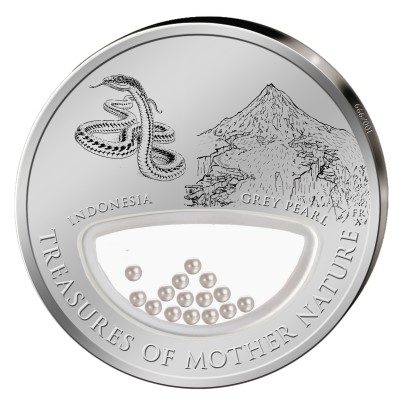Fiji - 2013 - 1 dollar - Treasure World INDONESIA Grey Pearl (PROOF)